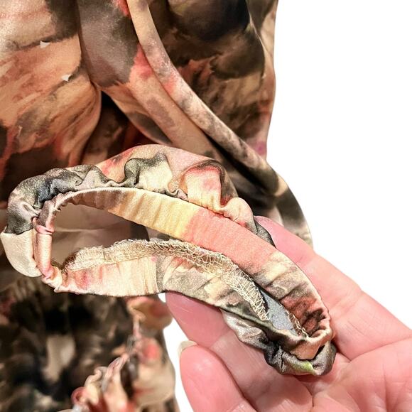 Womens Size XS MISA Los Angeles Lilah Dress Pink Green Spring - Picture 6 of 9